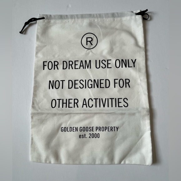 GOLDEN GOOSE DUST COVER | NEW WITHOUT TAGS | DRAWSTRING SHOE BAG - Picture 2 of 4
